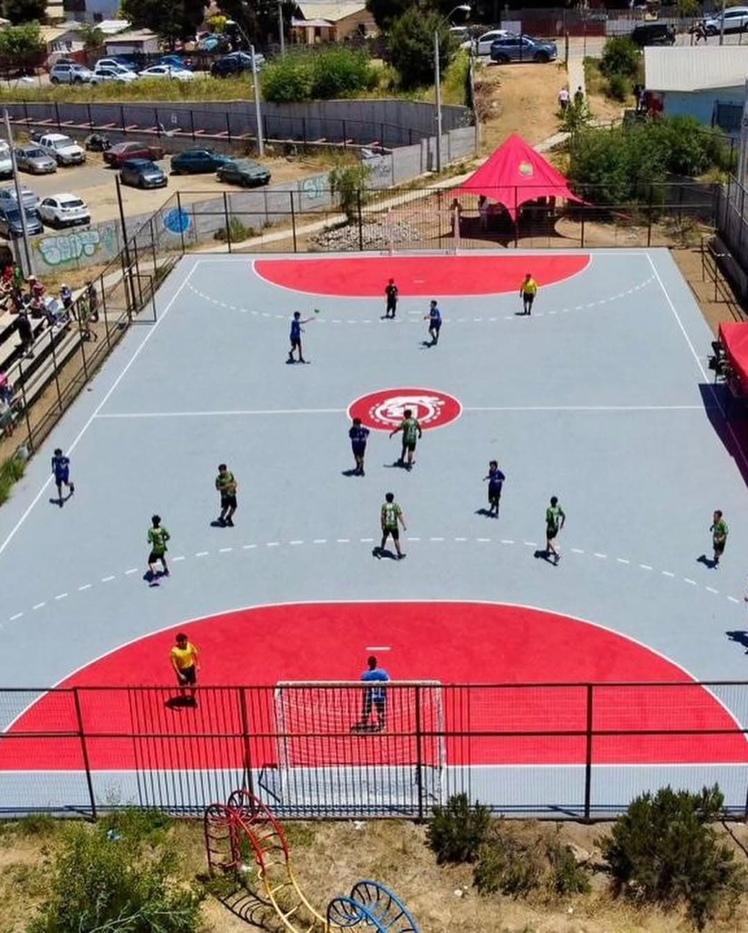 Cancha de Villa Inter durante un entrenamiento